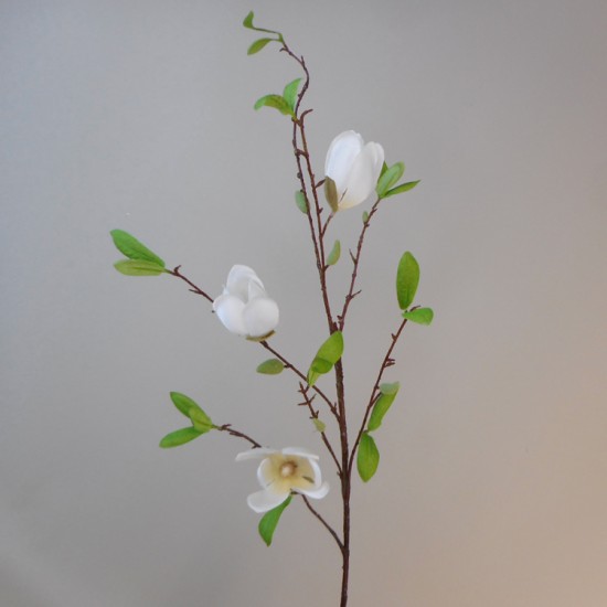 Silk Magnolias Cream 95cm Artificial Flowers